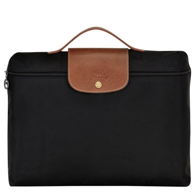 Women\'s Longchamp Le Pliage Original S Document Holders Black | UAE-1945SF