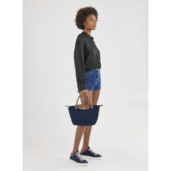 Women's Longchamp Le Pliage Original S Top-handle Bags Navy | UAE-3056UT