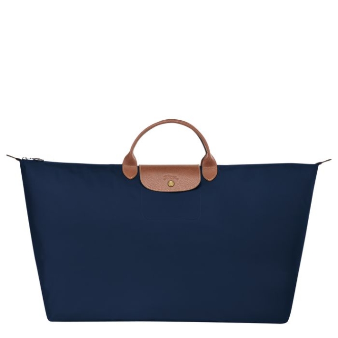 Women\'s Longchamp Le Pliage XL Travel Bags Navy | UAE-3150PQ