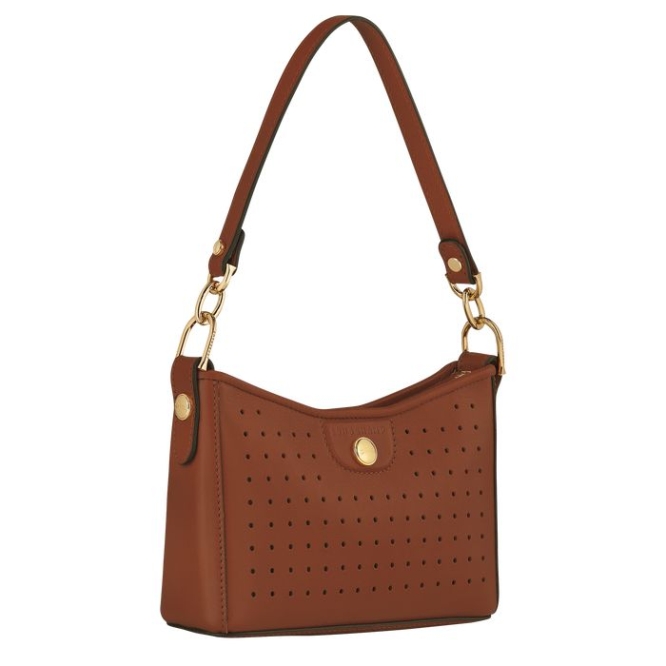 Women's Longchamp Mademoiselle Pouches & Cases Brown | UAE-6038BW