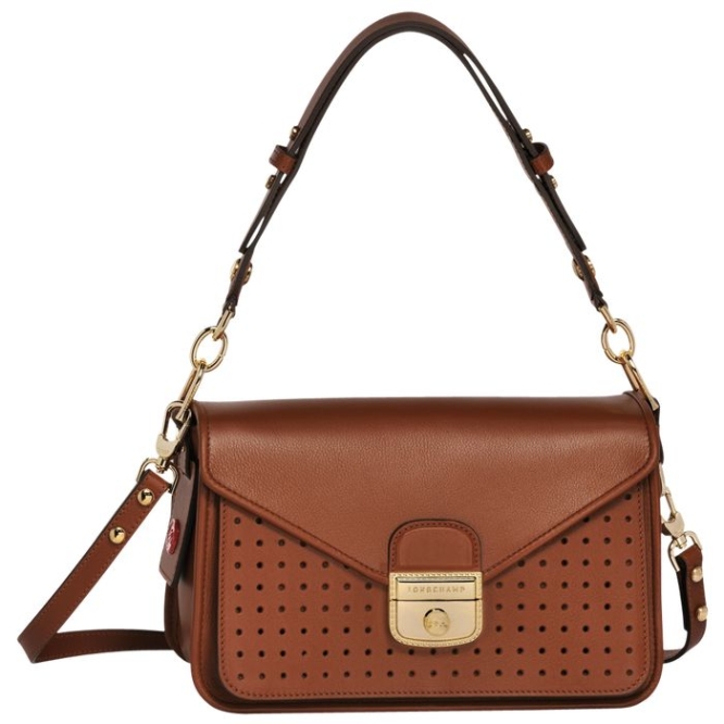 Women\'s Longchamp Mademoiselle S Crossbody Bags Brown | UAE-5923EK