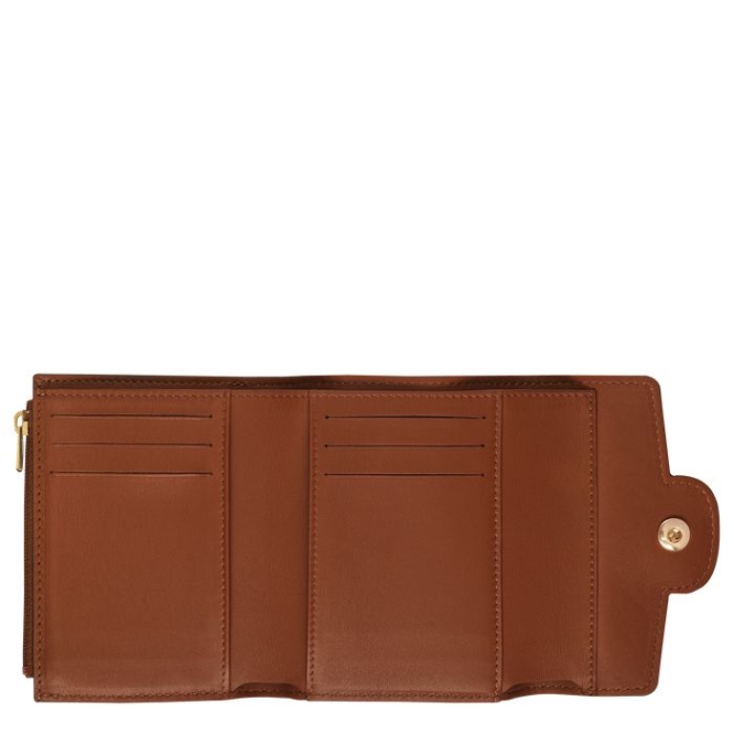 Women's Longchamp Mademoiselle Wallets Brown | UAE-2093VY