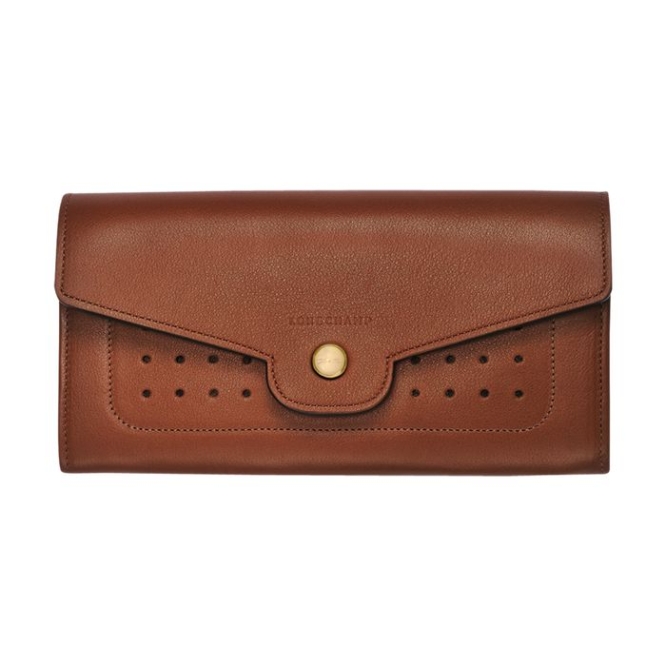 Women's Longchamp Mademoiselle Wallets Brown | UAE-3598BP