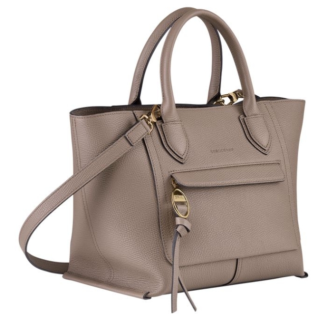 Women's Longchamp Mailbox M Top-handle Bags Brown | UAE-8160VZ