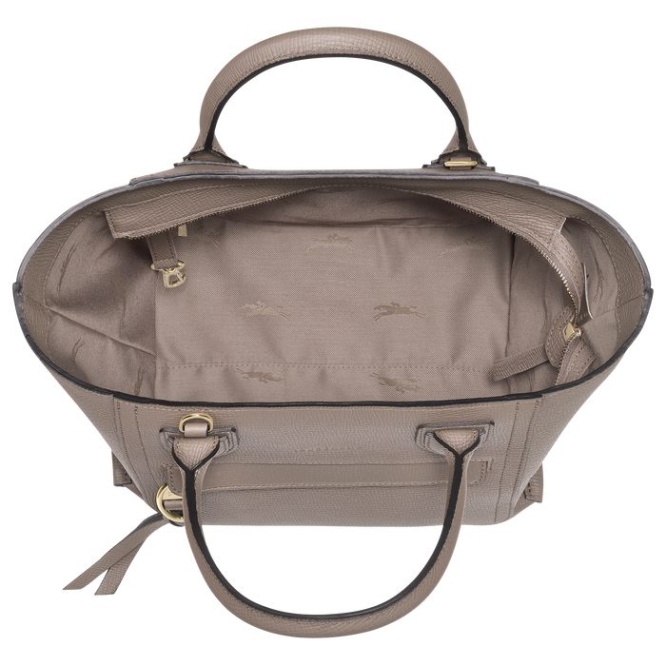 Women's Longchamp Mailbox M Top-handle Bags Brown | UAE-8160VZ