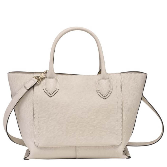 Women's Longchamp Mailbox M Top-handle Bags Beige | UAE-9874EF