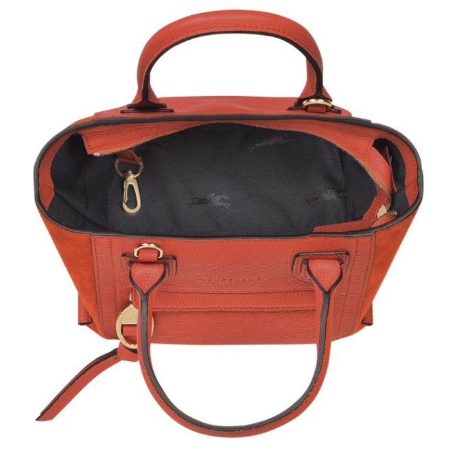 Women's Longchamp Mailbox S Top-handle Bags Orange | UAE-0657CB