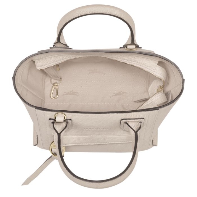 Women's Longchamp Mailbox S Top-handle Bags Beige | UAE-2837QT