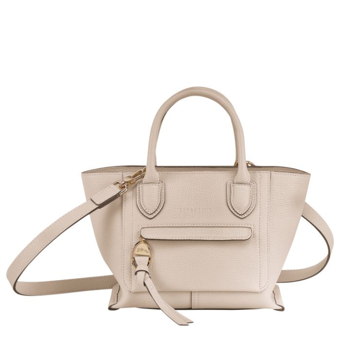 Women\'s Longchamp Mailbox S Top-handle Bags Beige | UAE-2837QT