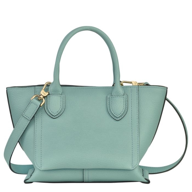 Women's Longchamp Mailbox S Top-handle Bags Blue | UAE-4150XW