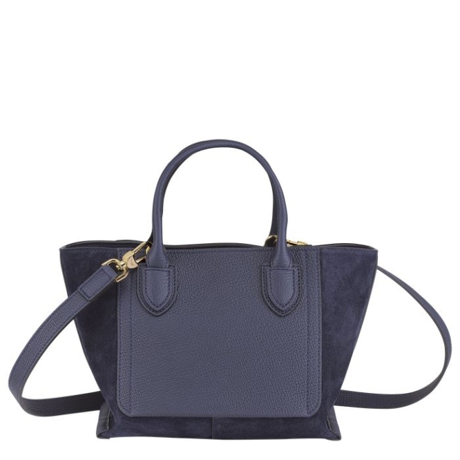 Women's Longchamp Mailbox S Top-handle Bags Navy | UAE-5704PM