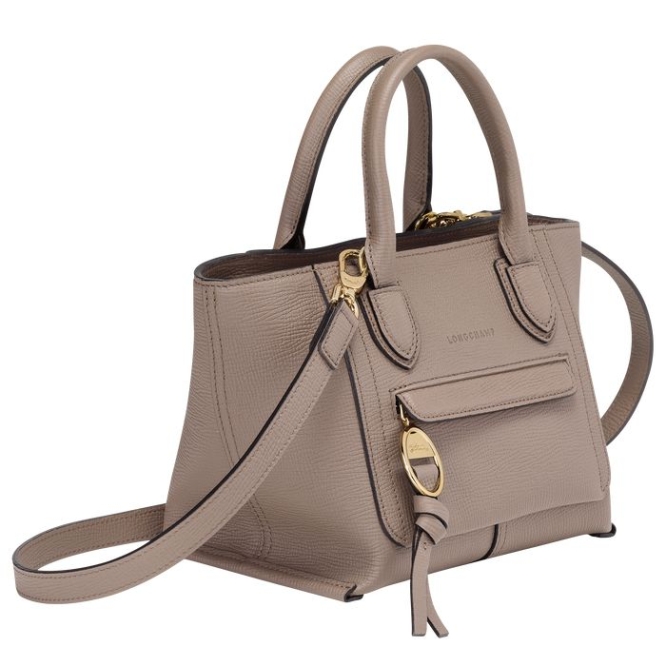 Women's Longchamp Mailbox S Top-handle Bags Brown | UAE-6085BL