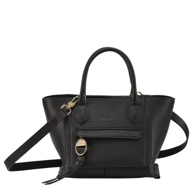 Women\'s Longchamp Mailbox S Top-handle Bags Black | UAE-9813XK