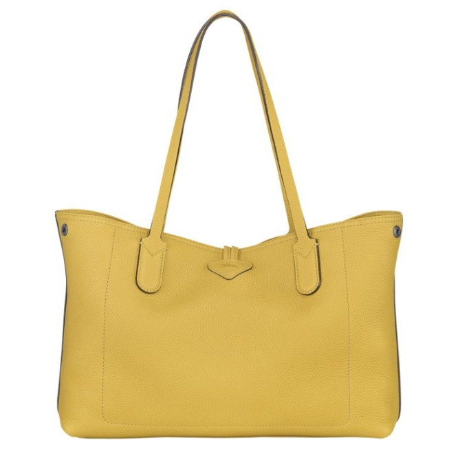 Women's Longchamp Roseau Essential Shoulder Bags Yellow | UAE-2460QP