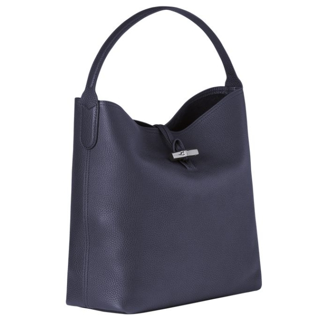 Women's Longchamp Roseau Essential Shoulder Bags Navy | UAE-7605FW