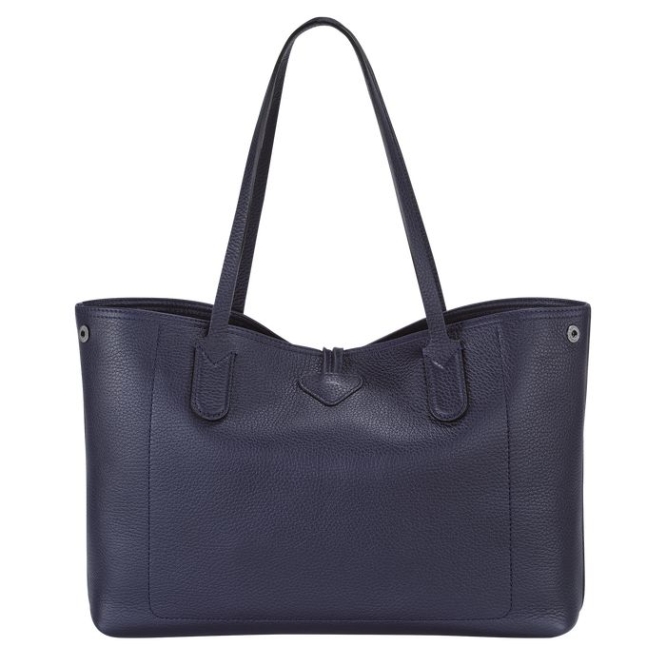 Women's Longchamp Roseau Essential Shoulder Bags Navy | UAE-7659BZ