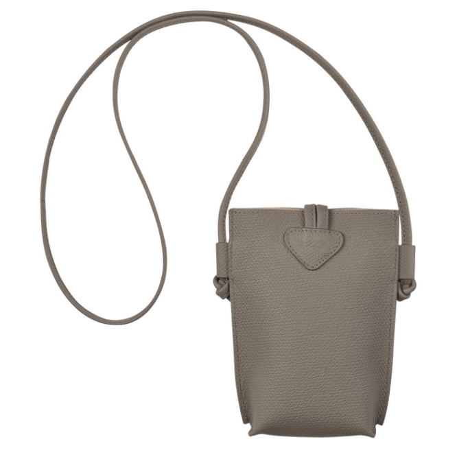 Women's Longchamp Roseau Phone Cases Grey | UAE-9782ML