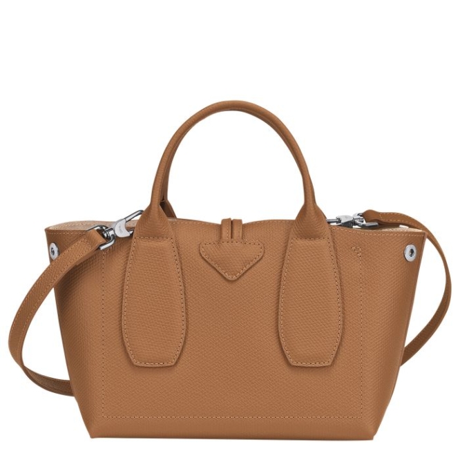 Women's Longchamp Roseau S Top-handle Bags Beige | UAE-1854EP