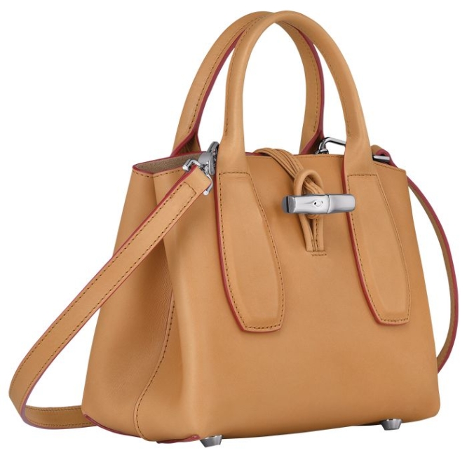 Women's Longchamp Roseau S Top-handle Bags Brown | UAE-9726YR