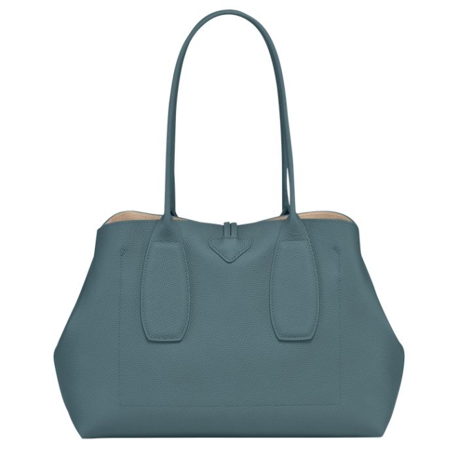 Women's Longchamp Roseau Shoulder Bags Blue | UAE-0175BI