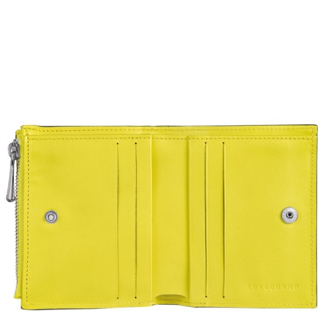 Women's Longchamp Roseau Wallets Yellow | UAE-9435XY