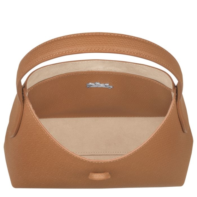 Women's Longchamp Roseau XS Shoulder Bags Beige | UAE-0261QI