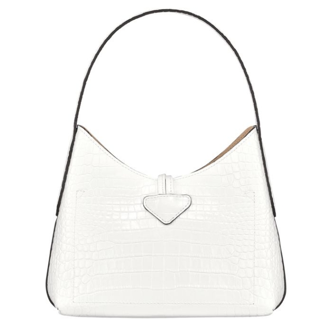 Women's Longchamp Roseau XS Shoulder Bags White | UAE-1724FS