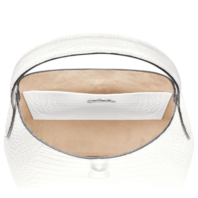 Women's Longchamp Roseau XS Shoulder Bags White | UAE-1724FS