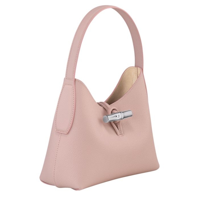 Women's Longchamp Roseau XS Shoulder Bags Light Pink | UAE-6340WE