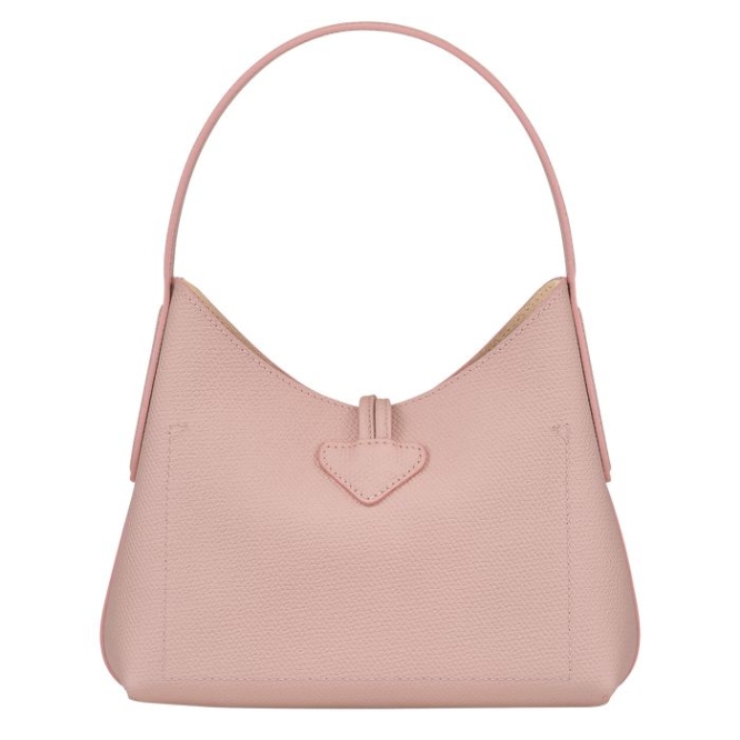 Women's Longchamp Roseau XS Shoulder Bags Light Pink | UAE-6340WE