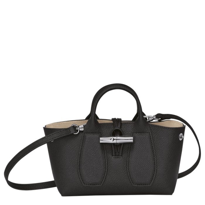 Women's Longchamp Roseau XS Top-handle Bags Black | UAE-2705HG