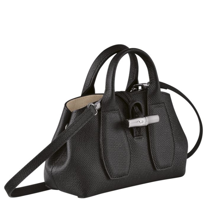 Women's Longchamp Roseau XS Top-handle Bags Black | UAE-2705HG