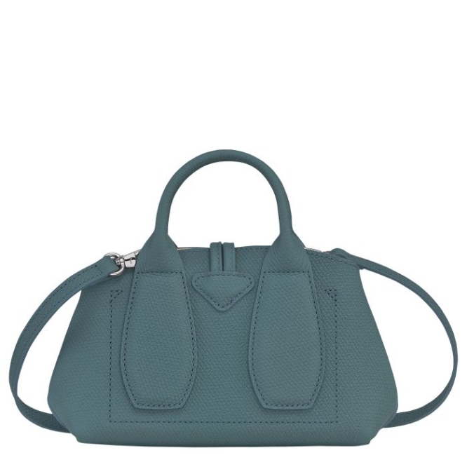 Women's Longchamp Roseau XS Top-handle Bags Blue | UAE-3427WB