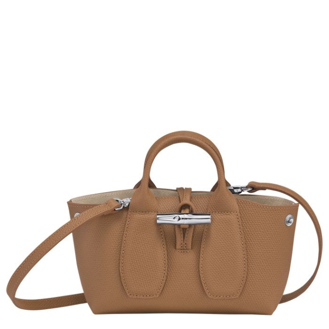 Women's Longchamp Roseau XS Top-handle Bags Beige | UAE-7803BX