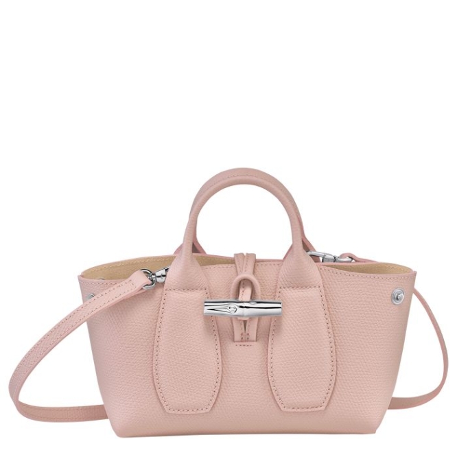 Women's Longchamp Roseau XS Top-handle Bags Light Pink | UAE-7916JF