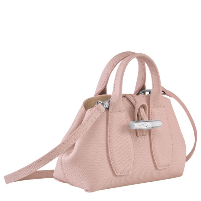 Women's Longchamp Roseau XS Top-handle Bags Light Pink | UAE-7916JF