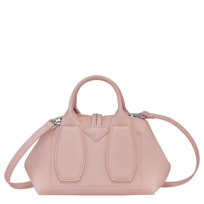 Women's Longchamp Roseau XS Top-handle Bags Light Pink | UAE-7916JF