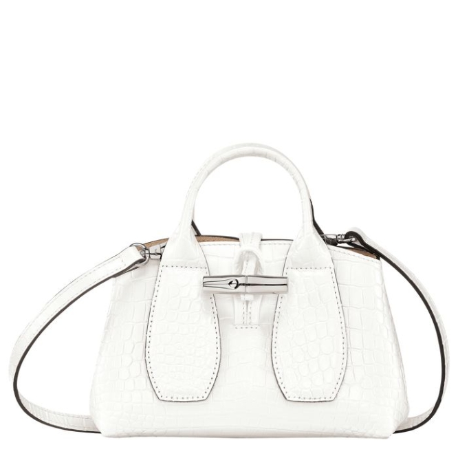 Women\'s Longchamp Roseau XS Top-handle Bags White | UAE-9357HC