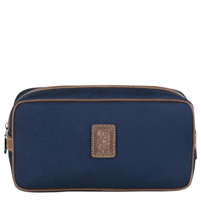 Men's Longchamp Boxford Toiletry Bags Navy | UAE-2953EZ