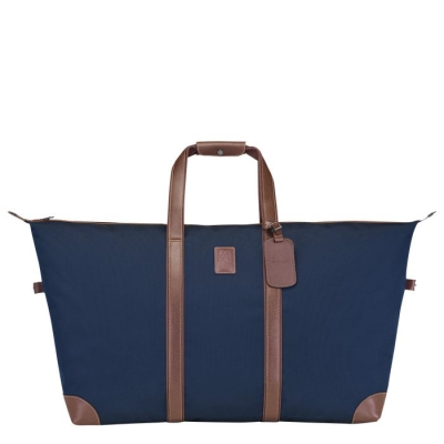 Men's Longchamp Boxford Travel Bags Navy | UAE-0283NS