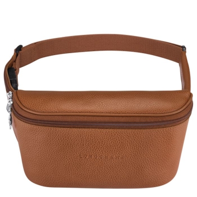 Men's Longchamp Le Foulonné Belt Bags Brown | UAE-3946PR