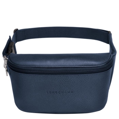 Men's Longchamp Le Foulonné Belt Bags Navy | UAE-5381XW