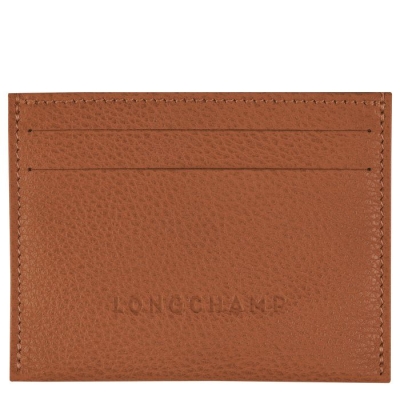 Men's Longchamp Le Foulonné Cardholders & Coin Purses Brown | UAE-0723AC