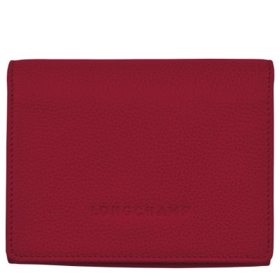 Men's Longchamp Le Foulonné Wallets Red | UAE-1928JO