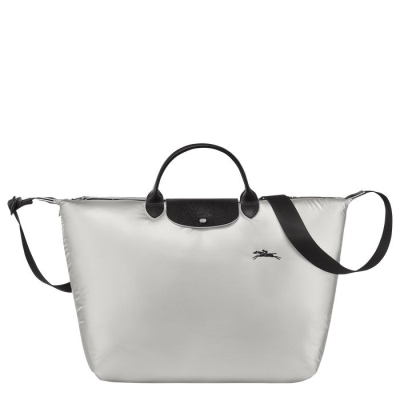 Men's Longchamp Le Pliage Alpin Travel Bags Silver | UAE-3172SC