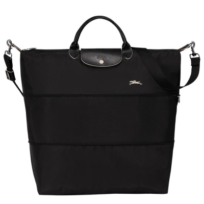 Men's Longchamp Le Pliage Club Travel Bags Black | UAE-9467VC