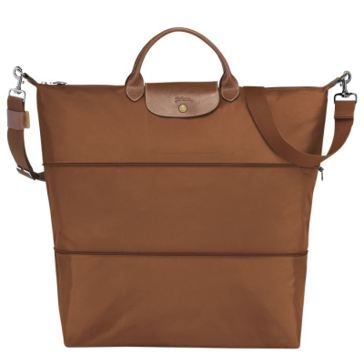 Men's Longchamp Le Pliage Travel Bags Brown | UAE-1247UA