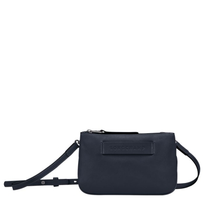 Women's Longchamp 3D Crossbody Bags Blue | UAE-6875LB