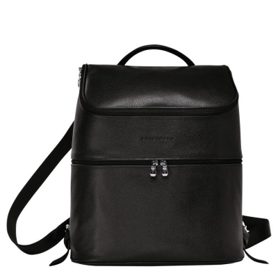 Women's Longchamp Le Foulonné Backpacks Black | UAE-5032VJ