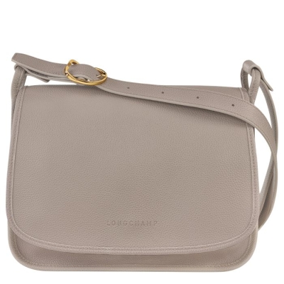 Women's Longchamp Le Foulonné L Crossbody Bags Grey | UAE-4128LF